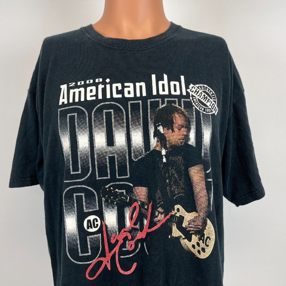 American Idol 2008 Champion David Cook T Shirt TV Show Reality Competition XL